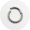 Segmento articulado retorcido - Natural, PVD Gold ou PVD Rose Gold
