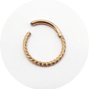 Segmento articulado retorcido - Natural, PVD Gold ou PVD Rose Gold - Image 2