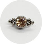 Labret Zircônia Champagne 6B - Imagem 2
