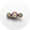 Labret Opala Branca 3P