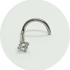 Nostril Zircônia Prongset