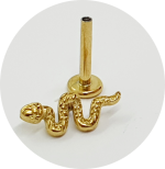 Labret Cobra - Natural e PVG Gold - Imagem 2