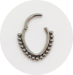 Segmento Articulado Oval com esferas - Natural e PVD Gold - Imagem 2