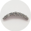 Labret Cluster Zircônias 9P - Várias Cores