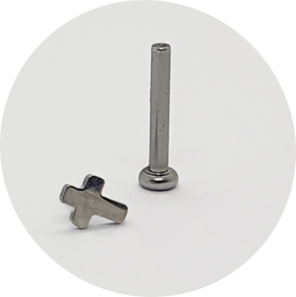 Labret Mini Cruz Push Pin