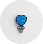 Labret Coração Opala 3B - Várias Cores - Imagem 2