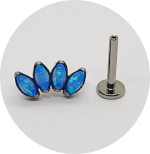 Labret Navete Opala 4P - Push Pin - Várias Cores - Imagem 2