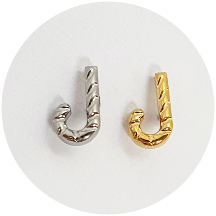 Labret Bengala de Natal - Natural ou PVD Gold