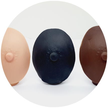 Expositor de mamilo - Bege, Marrom ou Preto