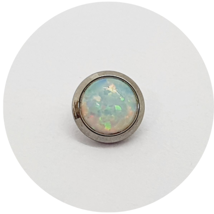 Labret Opala Branca Flat