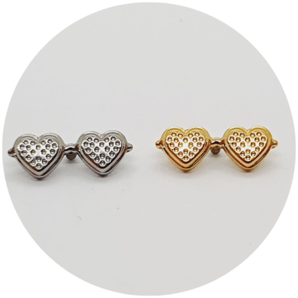 LABRET ÓCULOS- COLEÇÃO BARBIE - NATURAL E PVD GOLD