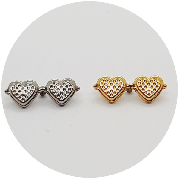 T045-1005 LABRET ÓCULOS- COLEÇÃO BARBIE - NATURAL E PVD GOLD - Imagem 1