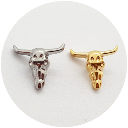 LABRET TOURO- COLEÇÃO BARBIE - NATURAL E PVD GOLD