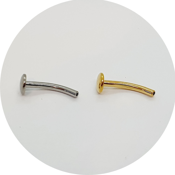 T1554-1877 BARBEL CURVO COM CHAPA FIXA - Imagem 1