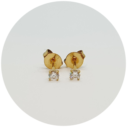 BRINCO ZIRCONIA PRONGSET PVD GOLD